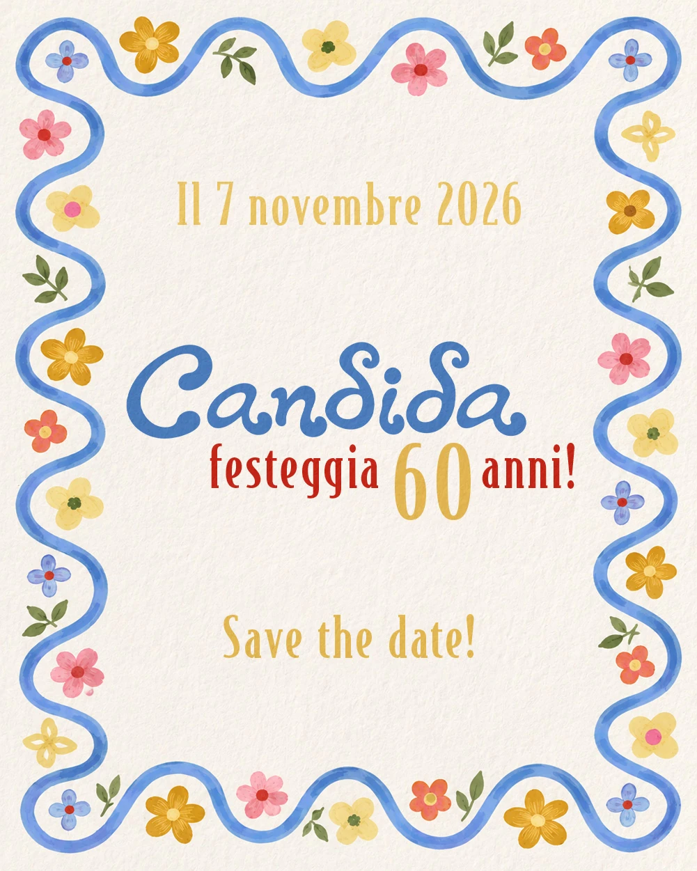Save the date: invito completo